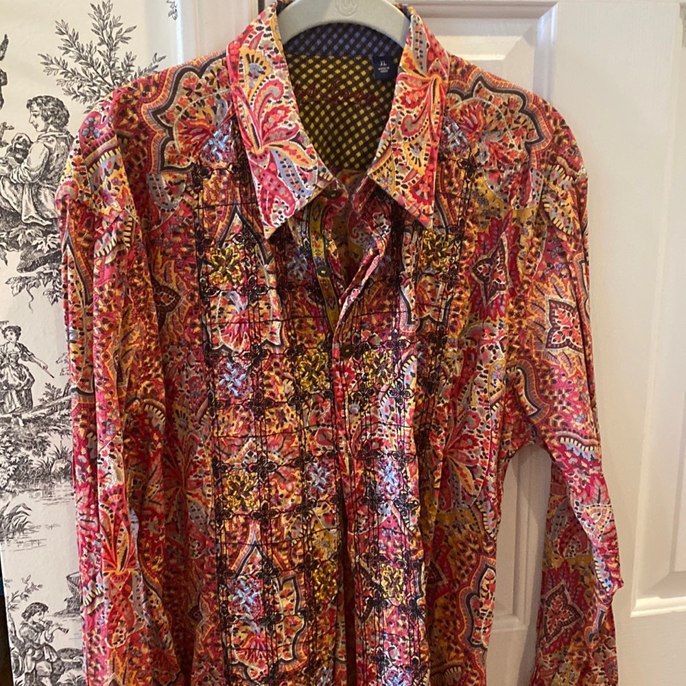 Robert Graham Paisley Blouse XL